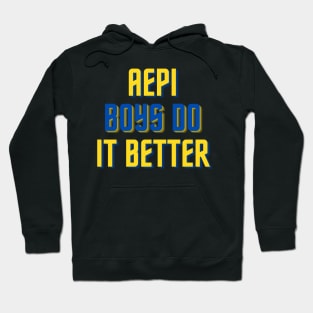 AEPi Boys Do It Better - Yellow & Dark Blue Hoodie